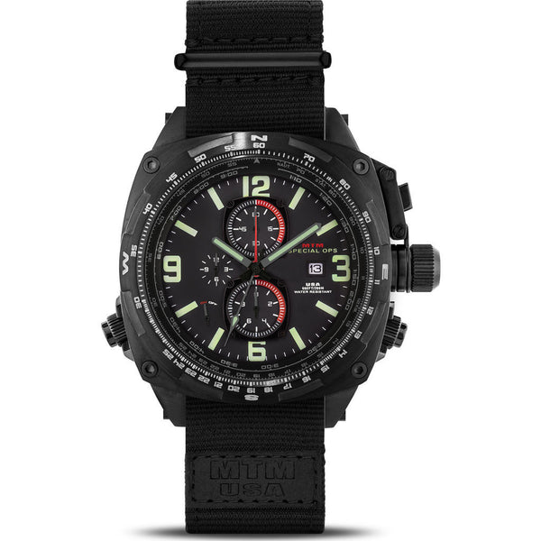 MTM Special Ops Cobra Watch | Black Titanium/Black/Black Nylon
