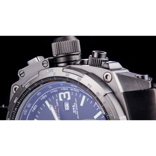 MTM Special Ops Cobra Watch | Black Titanium/Gray/Titanium Band