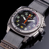MTM Special Ops Falcon Watch | Silver Steel/Gray Nylon