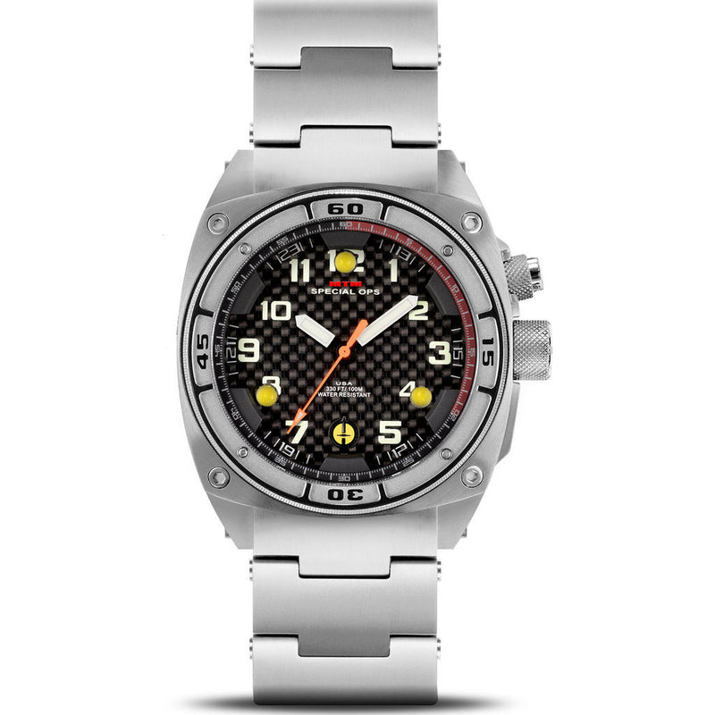 MTM Special Ops Falcon Watch | Silver Steel