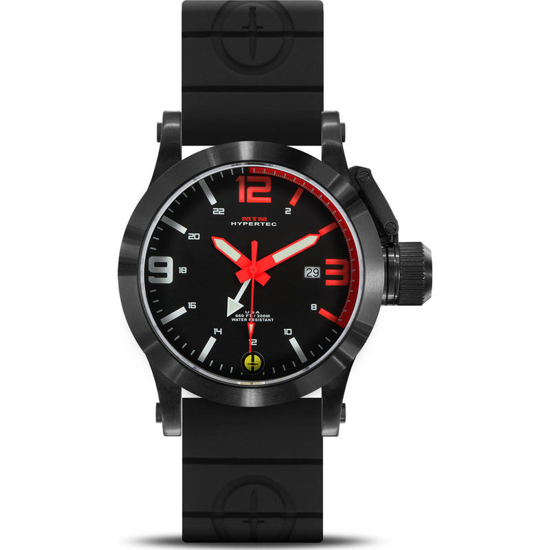 MTM Special Ops Hypertec 44 Watch | Black/Red/Black Rubber II