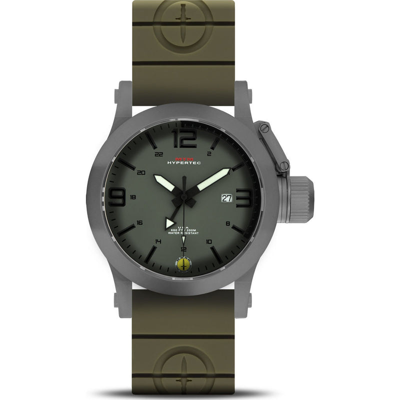 MTM Special Ops Hypertec 44 Watch | Gray/Green-Black/Green Rubber II