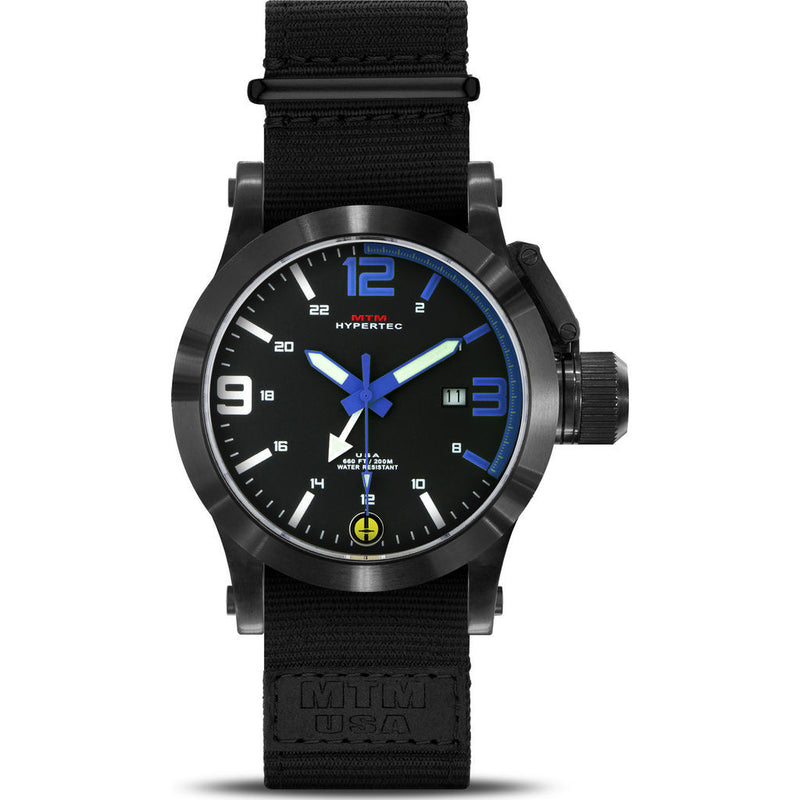 MTM Special Ops Hypertec 44 Watch | Black/Blue/Black Nylon