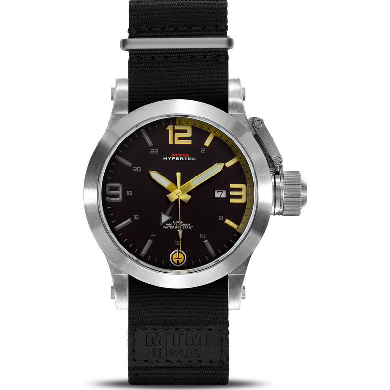 MTM Special Ops Hypertec 44 Watch | Silver/Gold/Black Nylon