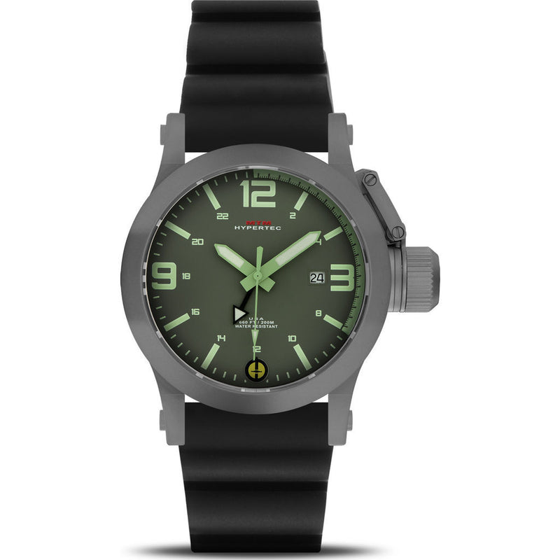 MTM Special Ops Hypertec 49 Watch | Gray/Green-Lumi/Black Rubber I