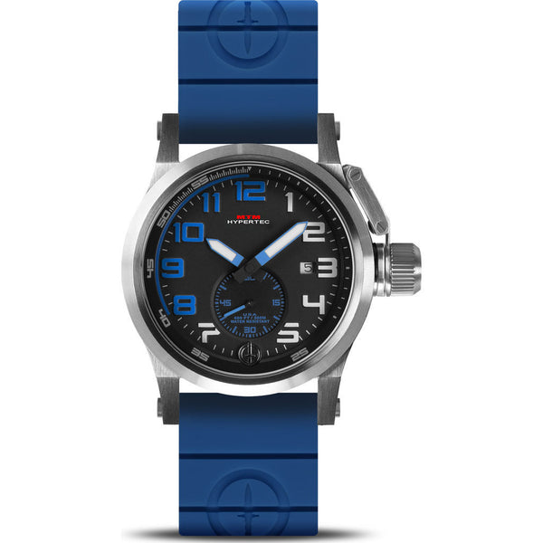 MTM Special Ops Hypertec Chronograph Watch | Silver/Blue/Blue Rubber II