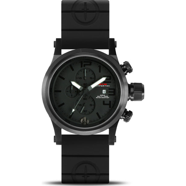 MTM Special Ops Hypertec Chronograph Watch | Black/Black/Black Rubber II