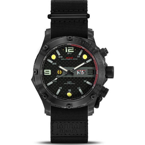 MTM Special Ops Vulture Watch | Black Titanium/Gray/Nylon Black