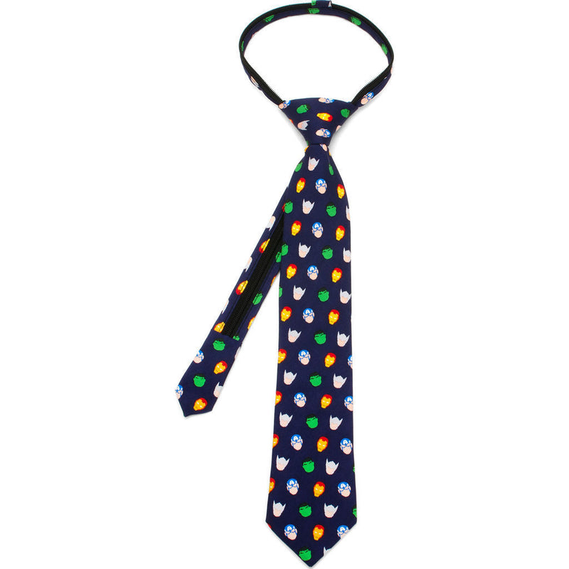 Cufflinks Marvel Avengers Boys' Zipper Tie | Navy Blue MV-AVNGR-BL-KT