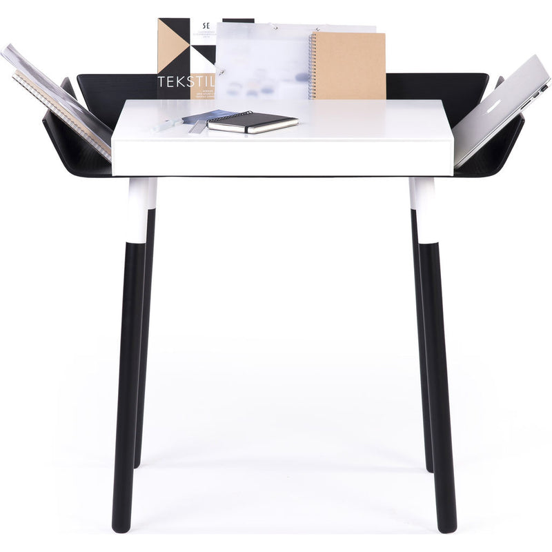 EMKO My Writing Desk w/ 1 Drawer | White/Black