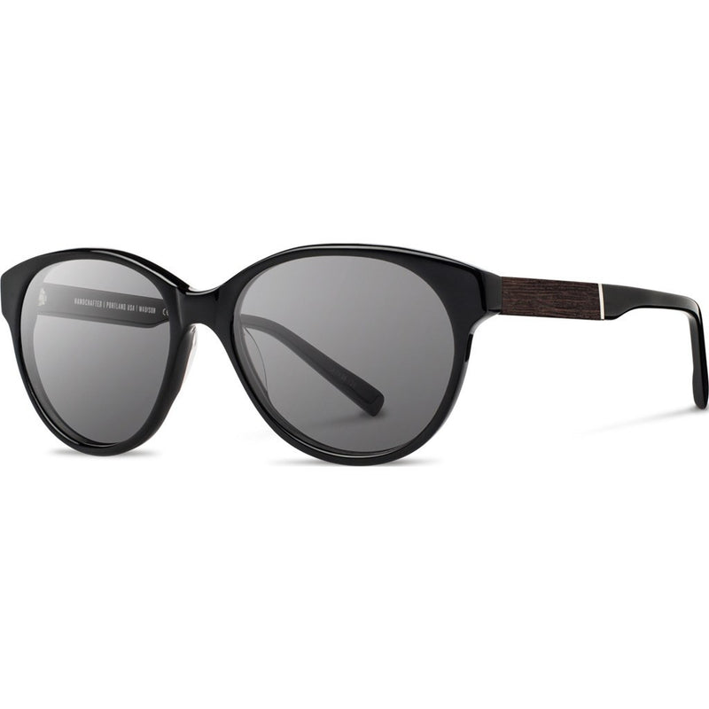 Shwood Madison Acetate Sunglasses | Black & Ebony / Grey WWAMBEBG