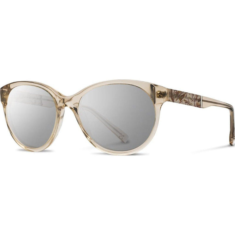 Shwood Madison Acetate Sunglasses | Champagne & Scarlet Flower / Silver Mirror WWAMCSFG