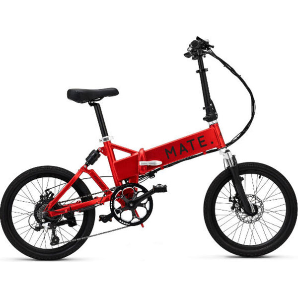 MATE City 350W Electric Bike | 13Ah - Metallic Red