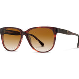 Shwood Mckenzie Acetate Sunglasses | Sangria & Ebony / Brown Fade Polarized WWAM3SB2P