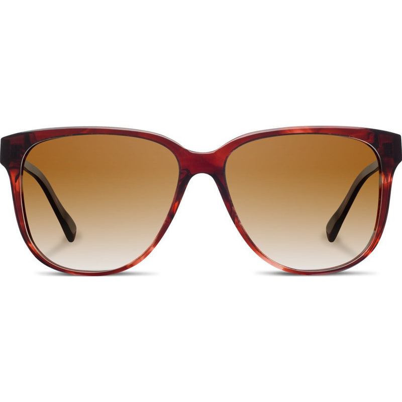 Shwood Mckenzie Acetate Sunglasses | Sangria & Ebony / Brown Fade Polarized WWAM3SB2P
