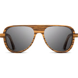 Shwood Medford Original Sunglasses | Zebrabrawood / Grey WOMZG