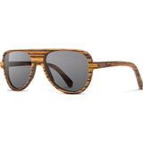 Shwood Medford Original Sunglasses | Zebrabrawood / Grey WOMZG