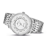 Junghans Meister Worldtimer Watch | Stainless Steel 027/3011.46