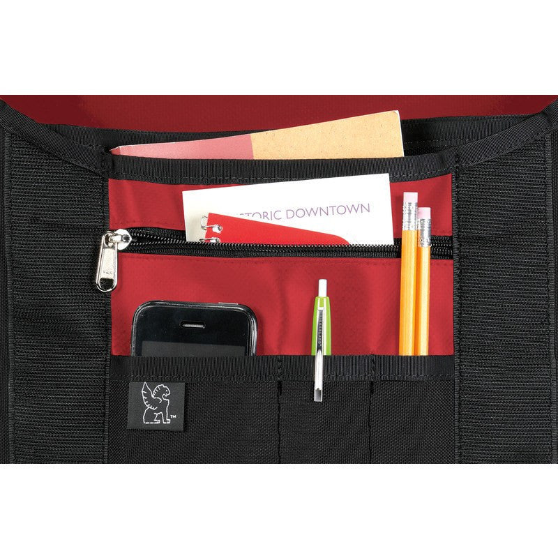 Chrome Mini Metro Messenger Bag | Black/Red