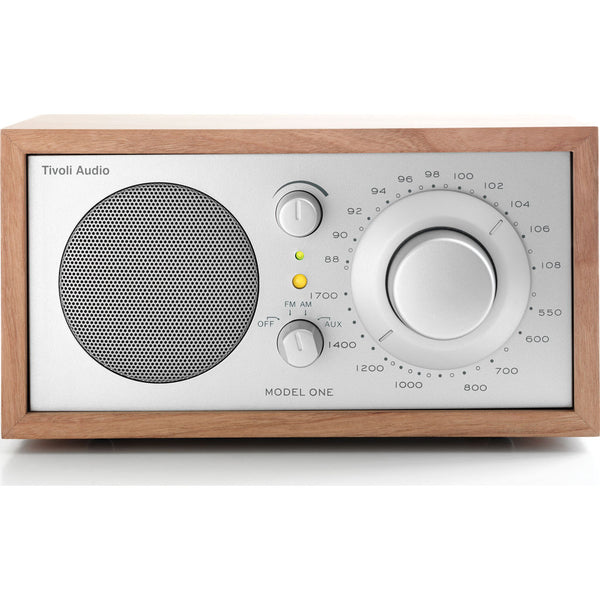 Tivoli Audio Model One Speaker Radio | Silver/Cherry M1SLC