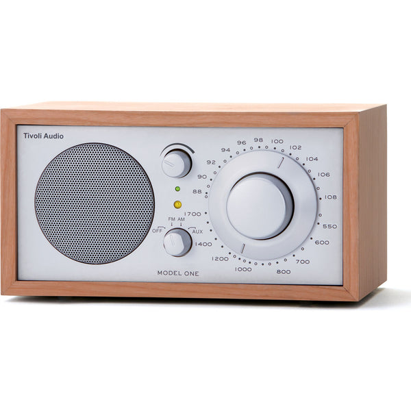 Tivoli Audio Model One Speaker Radio | Silver/Cherry M1SLC