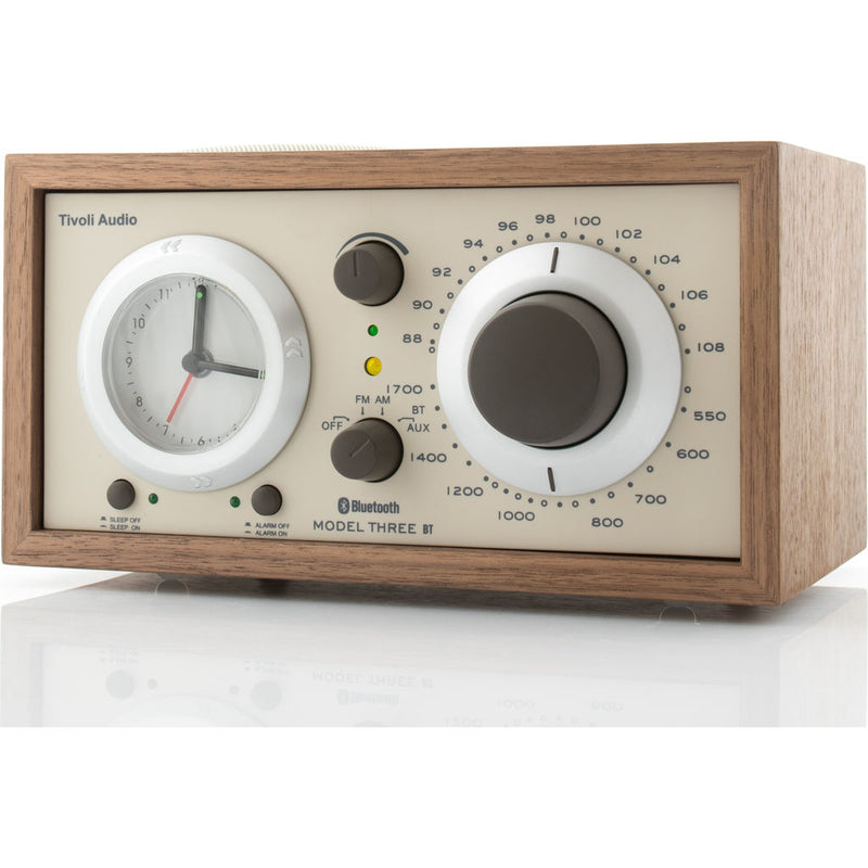 Tivoli Audio Model Three Bluetooth Speaker Clock Radio | Walnut M3BTCLA