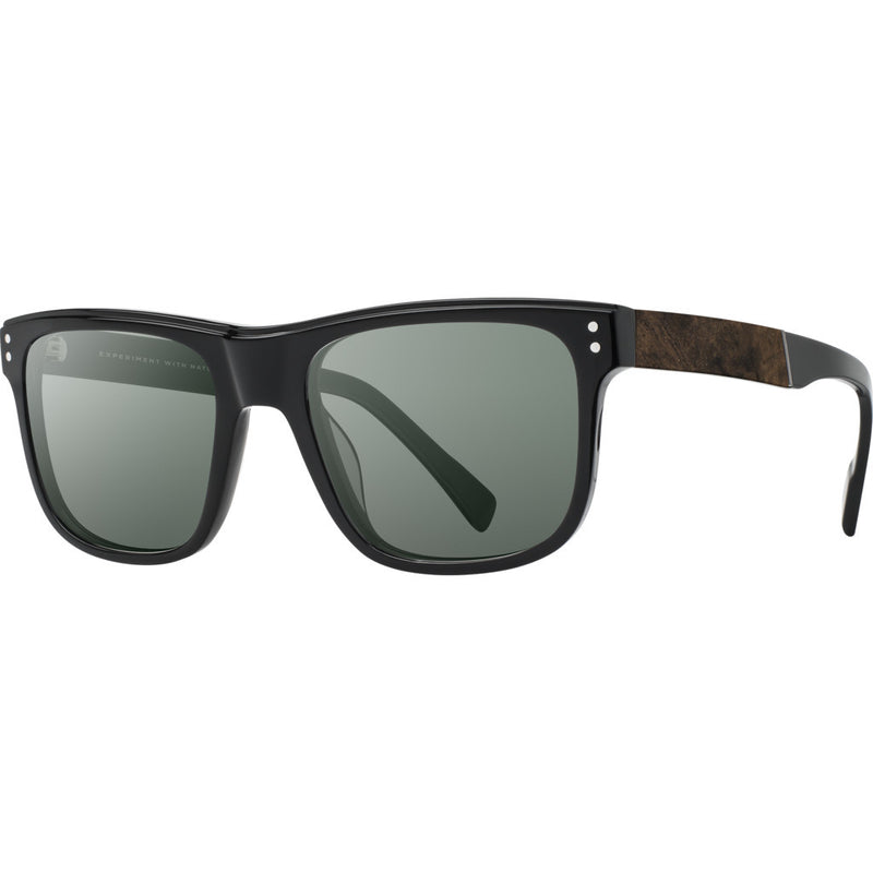Shwood Monroe Sunglasses | Black & Elm Burl / G15-WAM4BELF
