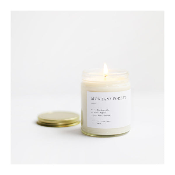 Brooklyn Candle Studio Minimalist Candle | Montana Forest