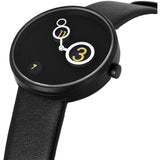 Projects Watches Ran Lerner Moon Crater with Elevated Numerals Watch | Black