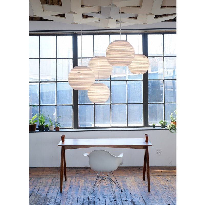 Graypants Scraplight Moon 10 Pendant Light | White 10.0" Diameter GP-1161-UL