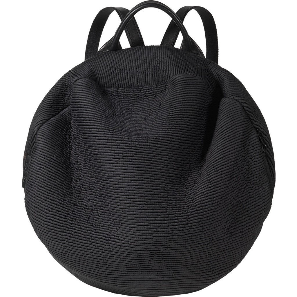 Cote&Ciel Moselle Furrowed Nylon Backpack Powder Black 28482 – Sportique