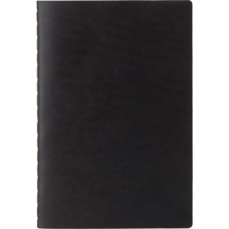 Ezra Arthur Medium Notebook | Jet Top Stitch Nbm05