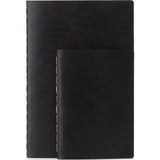 Ezra Arthur Small Notebook | Jet Top Stitch Nbs05