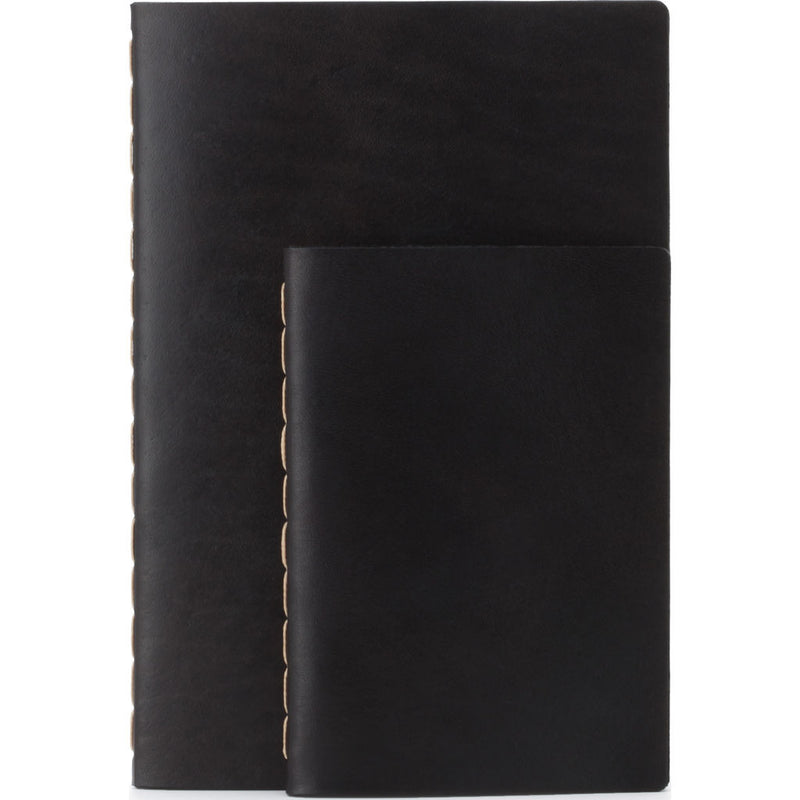Ezra Arthur Small Notebook | Jet Top Stitch Nbs05