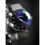 MeisterSinger Neo  Watch | Sunburst Blue / Velour Suede Grey