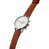 Triwa Snow Nevil Watch | Brown Sewn Classic NEST115SC010215