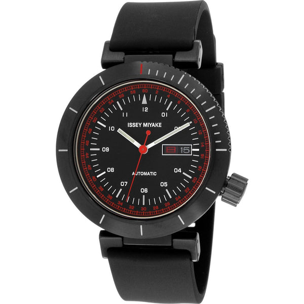 Issey Miyake W Black Automatic Watch Black Urethane NYAE003Y