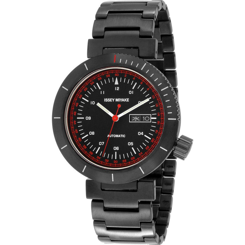 Issey Miyake W Black Automatic Watch | Black Steel 86015 76922 NYAE701Y