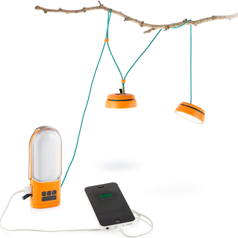 BioLite Power Light Bundle Portable Energy Hub | Orange LCA
