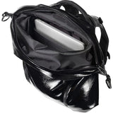 Cote&Ciel Nile Glossy Laquered Polymer Backpack | Liquid Black 28466