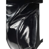 Cote&Ciel Nile Glossy Laquered Polymer Backpack | Liquid Black 28466