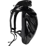 Cote&Ciel Nile Glossy Laquered Polymer Backpack | Liquid Black 28466