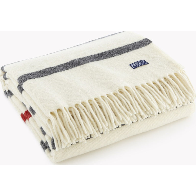 Faribault Nisswa Stripe Wool Throw | Natural 12196 50x72