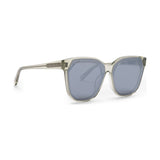 Diff Eyewear Gia Sunglasses | Olive Crystal + Grey Mirror
