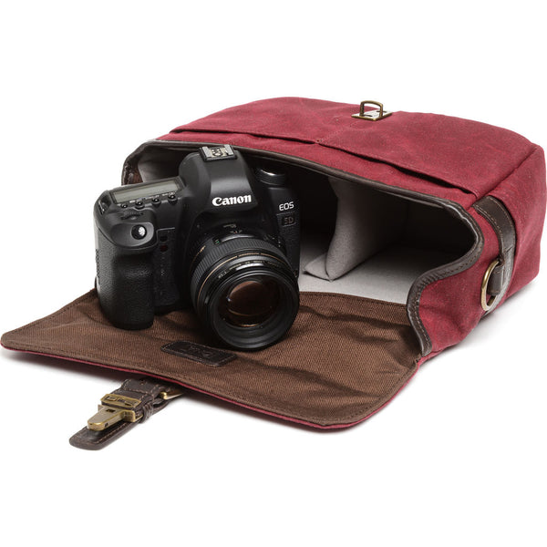ONA The Bowery Camera Messenger Bag | Crimson - ONA5-014BRG