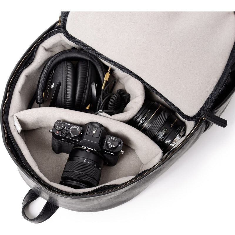 ONA Clifton Camera Backpack | Black Leather ONA 046LBL