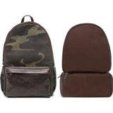 ONA Clifton Camera Backpack | Camouflage Waxed Canvas/Leather