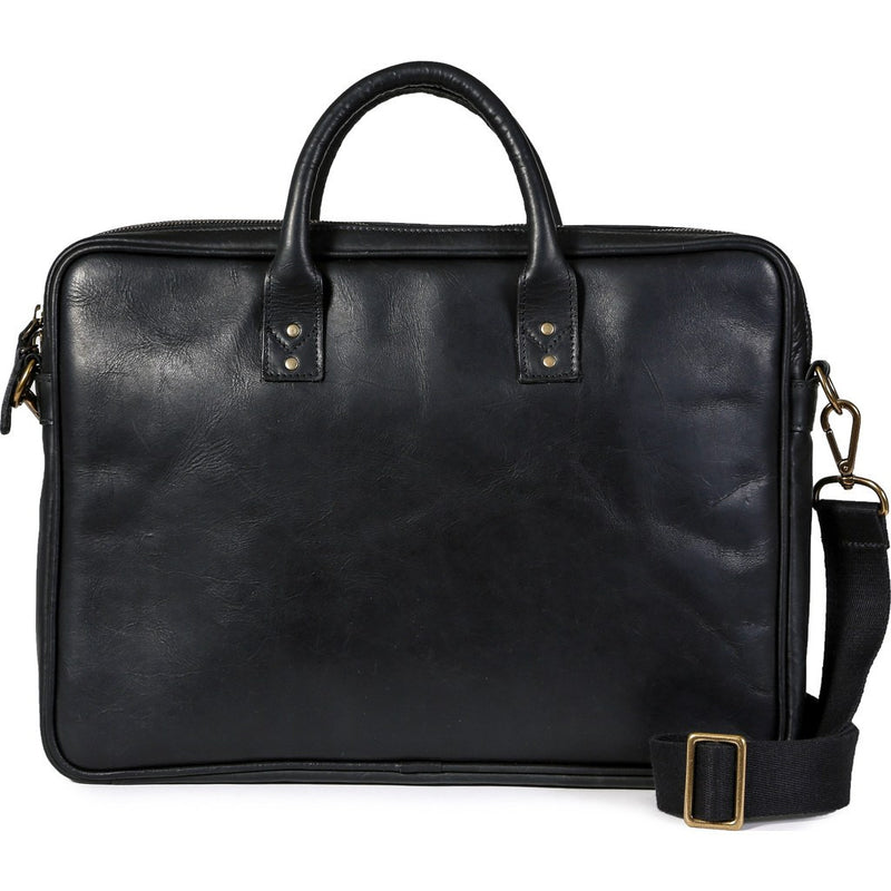 ONA Kingston Briefcase | Black Leather ONA 040LBL