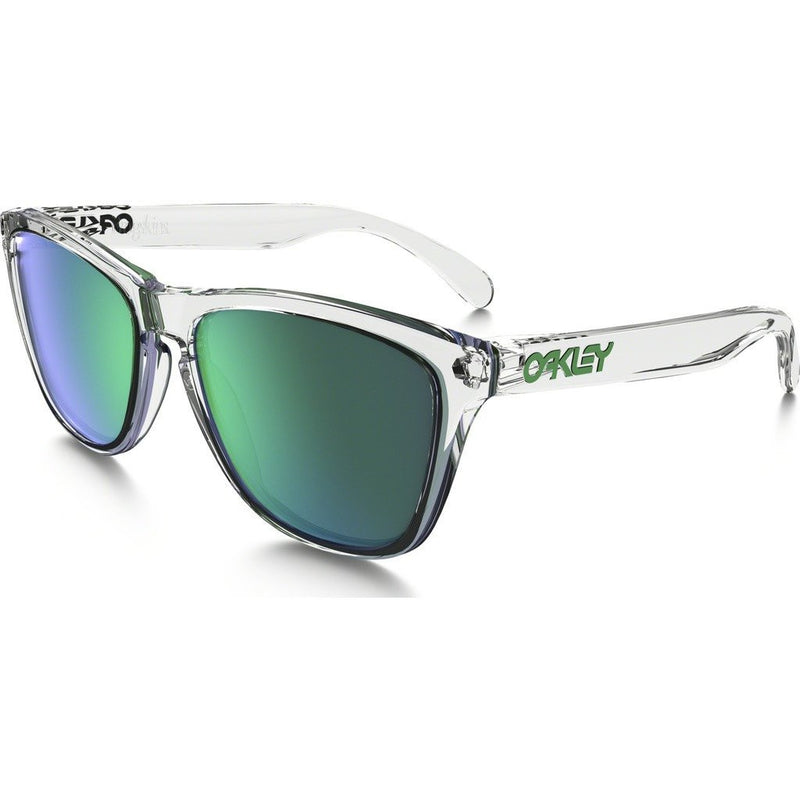 Oakley Lifestyle Frogskins Crystal Clear Sunglasses | Jade Iridium OO9013-A3