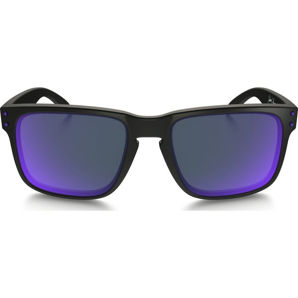 Oakley Lifestyle Julian Wilson Holbrook Matte Black Sunglasses | Violet Iridium OO9102-26